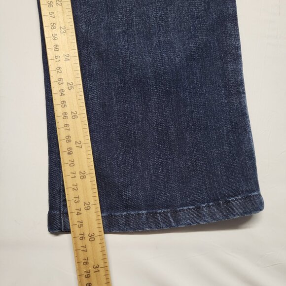 Democracy Jeans Ab Solution Womens Size 8 Distressed Tummy Panel Pockets Blue - Picture 14 of 16